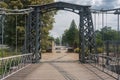 The oldest in Europe chain iron suspension bridge on the MaÃâa Panew river.